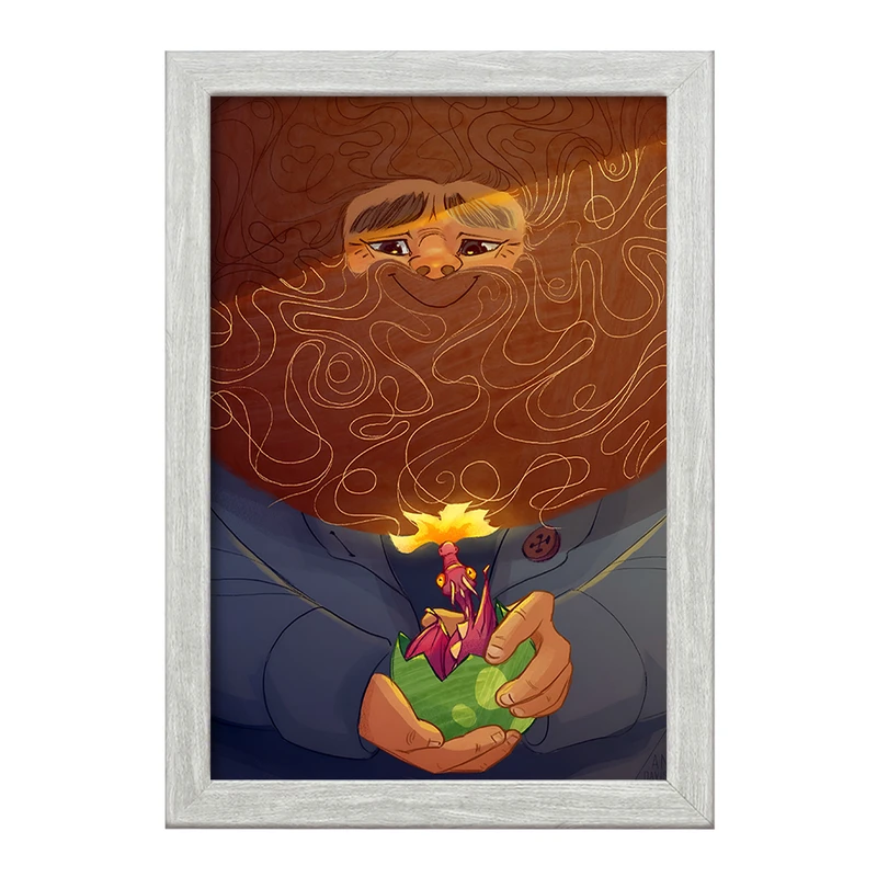 تابلو خندالو طرح هاگرید هری پاتر (Harry Potter) کد F8824