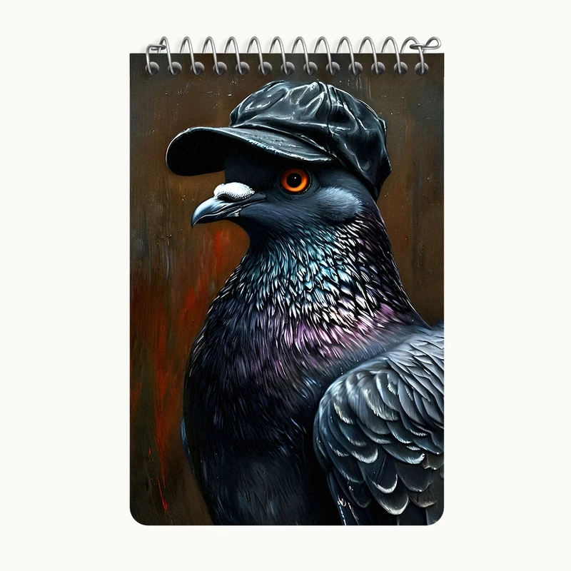 دفتر یادداشت 50 برگ خندالو طرح کبوتر بامزه کد F8117