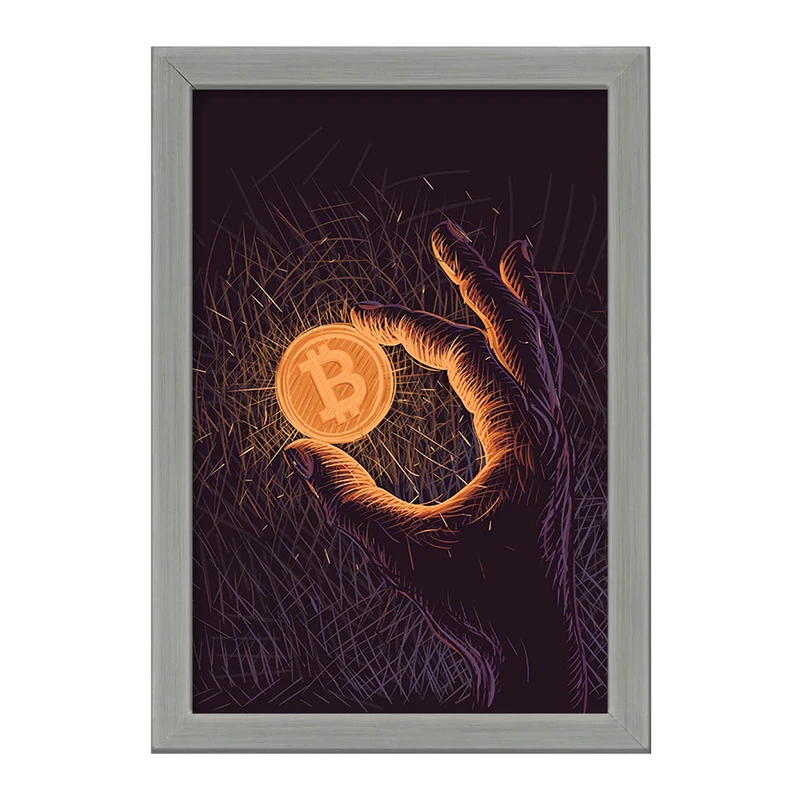 تابلو خندالو طرح بیت کوین (Bitcoin) کد F2493
