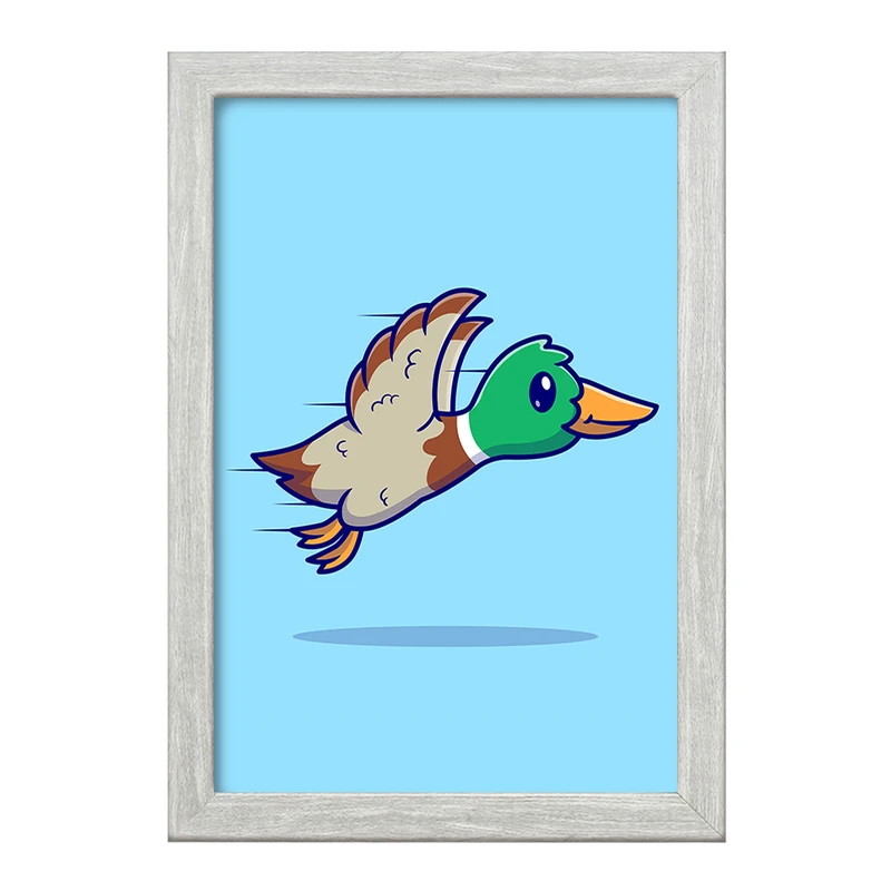 تابلو خندالو طرح حیوانات بامزه اردک کد 29656