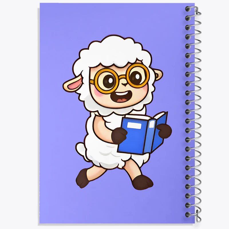 دفتر مشق 50 برگ خندالو طرح گوسفند درس خون کد N6762