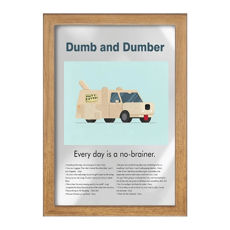 تابلو خندالو طرح احمق و احمق تر (Dumb and Dumber) کد F13818