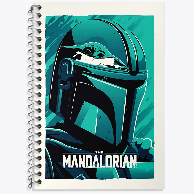 دفتر نت موسیقی 50 برگ خندالو طرح مندلورین (The Mandalorian) کد F13743