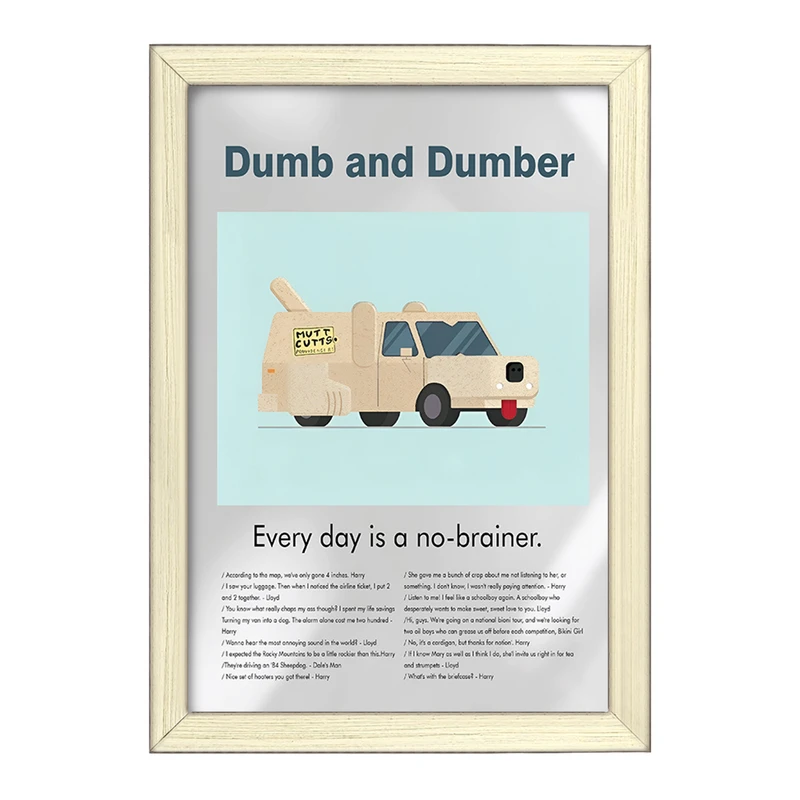 تابلو خندالو طرح احمق و احمق تر (Dumb and Dumber) کد F13818
