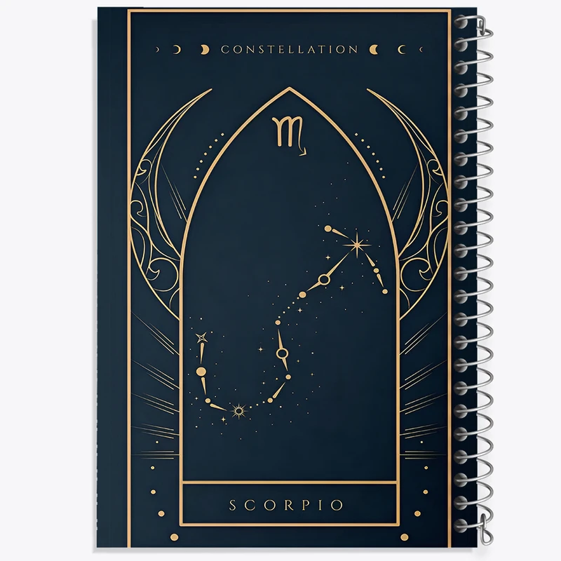 دفتر مشق 50 برگ خندالو طرح ماه تولد آبان کد F10879