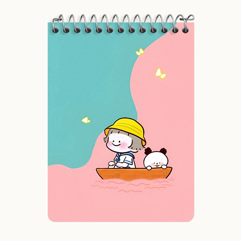 دفتر یادداشت 50 برگ خندالو طرح دخترانه کیوت کد N3934