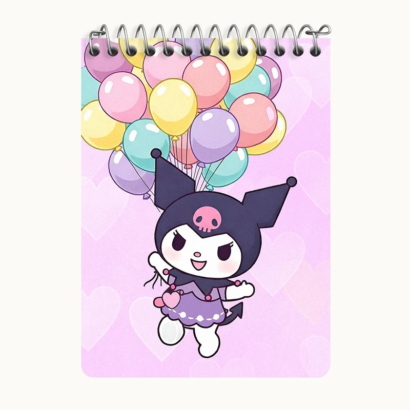 دفتر یادداشت 50 برگ خندالو طرح کرومی (Kuromi) کد N8965