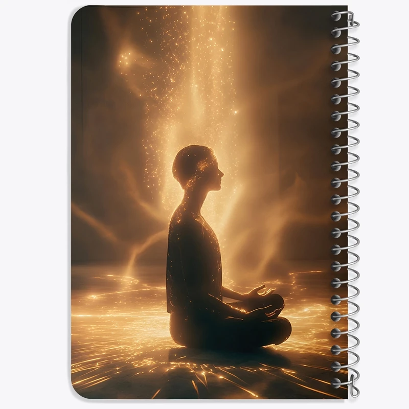 دفتر یادداشت 50 برگ خندالو طرح مدیتیشن (Meditation) کد F8891