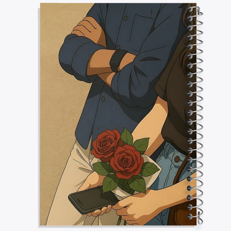 دفتر نقاشی 50 برگ خندالو طرح عاشقانه (Lovely) کد N9158