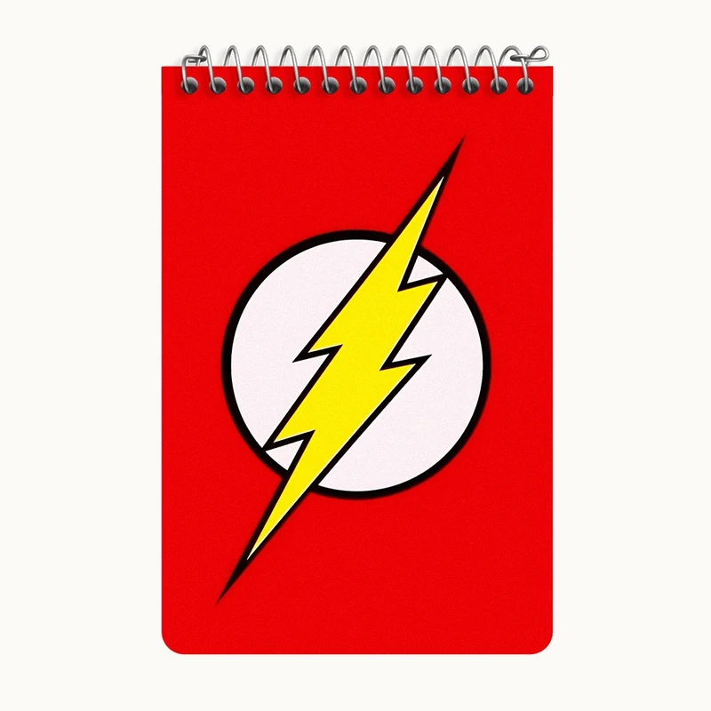دفتر یادداشت 50 برگ خندالو طرح فلش (Flash) کد F10340