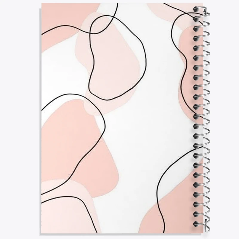 دفتر طراحی 50 برگ خندالو طرح لکه رنگ مینیمال کد N1861