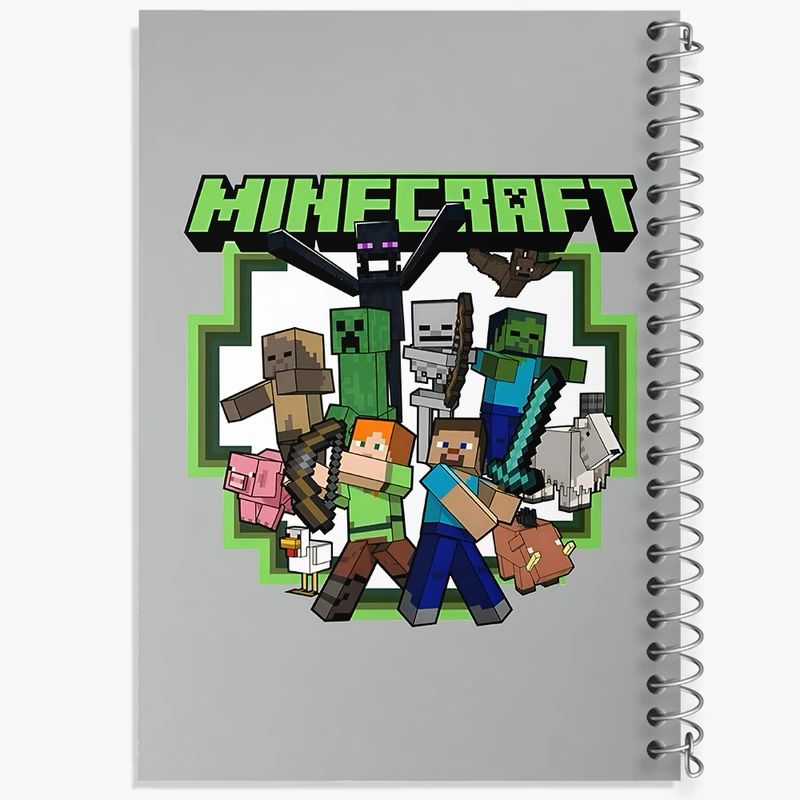 دفتر نقاشی 50 برگ خندالو طرح ماینکرافت (Minecraft) کد F4291