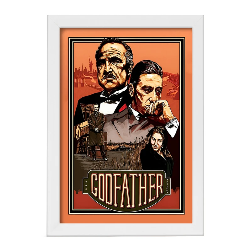 تابلو خندالو طرح پدر خوانده (The Godfather) کد F13562