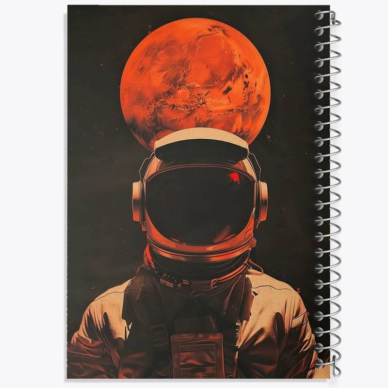 دفتر مشق 50 برگ خندالو طرح فضانورد کد F3045