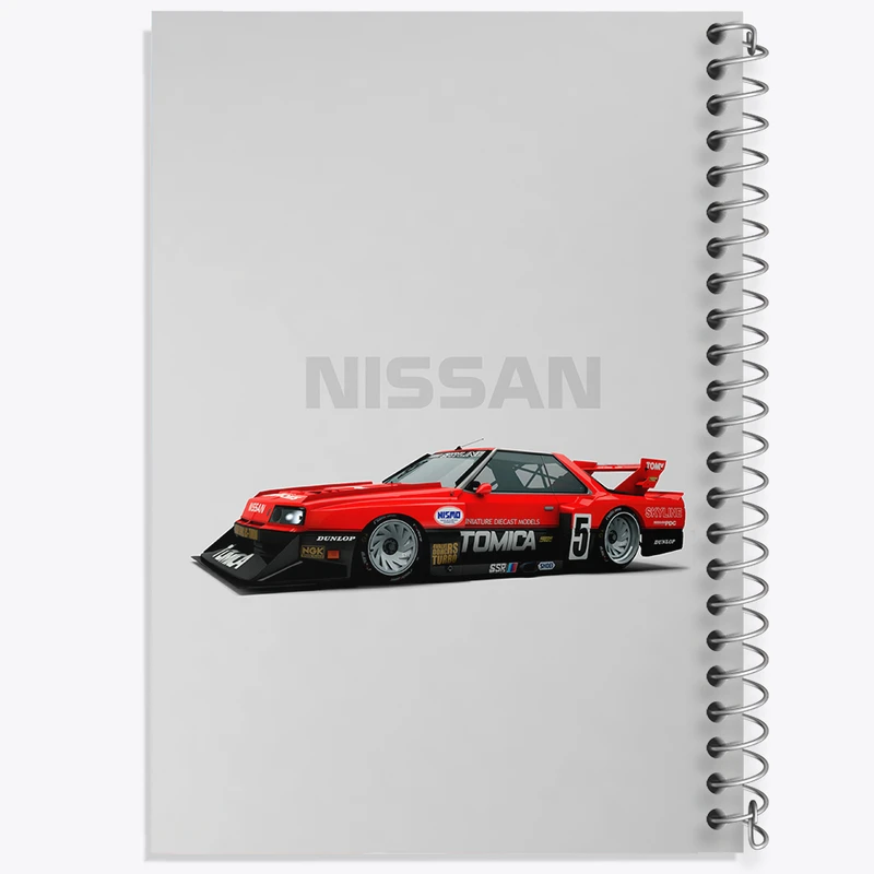 دفتر مشق 100 برگ خندالو طرح نیسان (Nissan) کد N7886