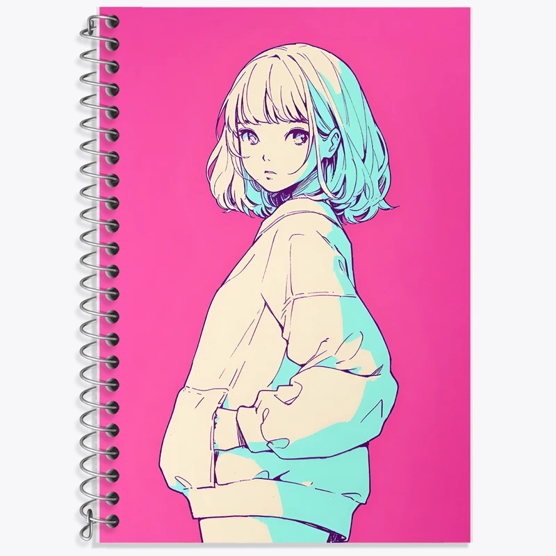 دفتر نت موسیقی 50 برگ خندالو طرح دخترانه کد F9195