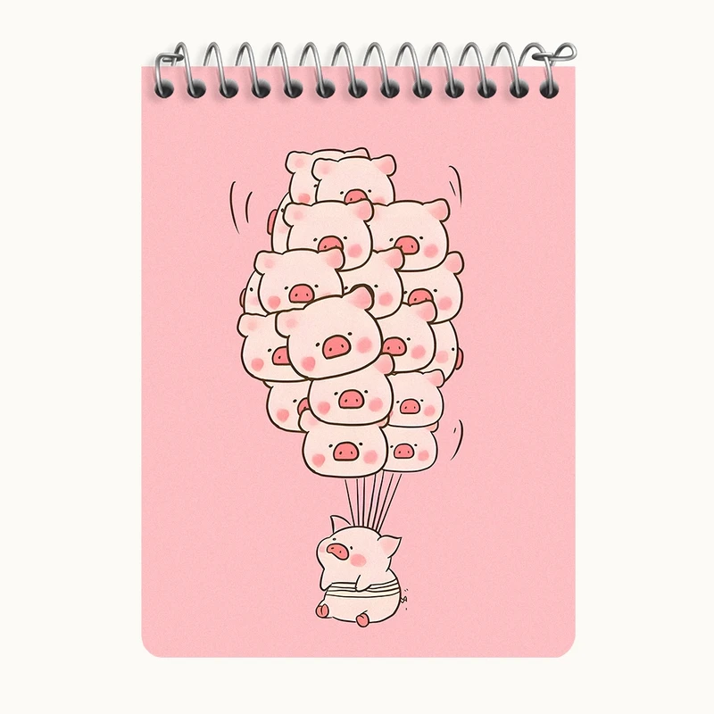 دفتر یادداشت 50 برگ خندالو طرح خوک های بامزه کد N7174