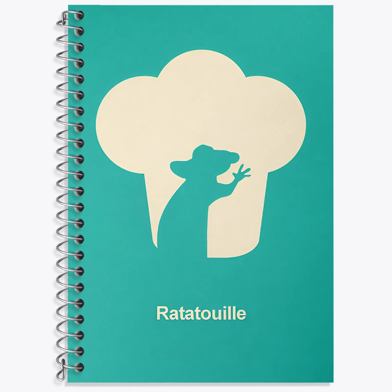 دفتر زبان 50 برگ خندالو مدل دو خط طرح موش سرآشپز (Ratatouille) کد N8553