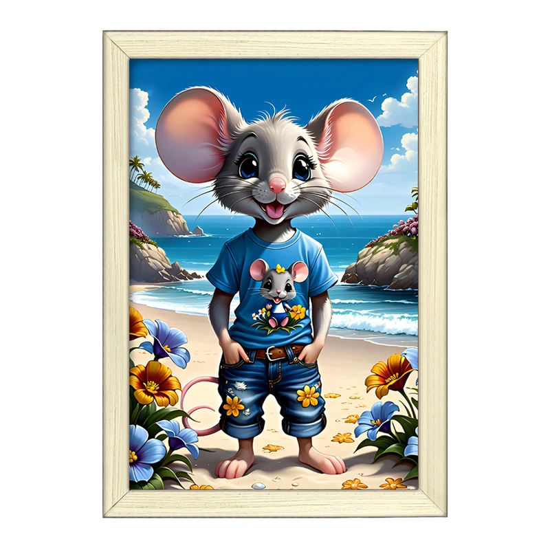 تابلو خندالو طرح موش بامزه کد F6969