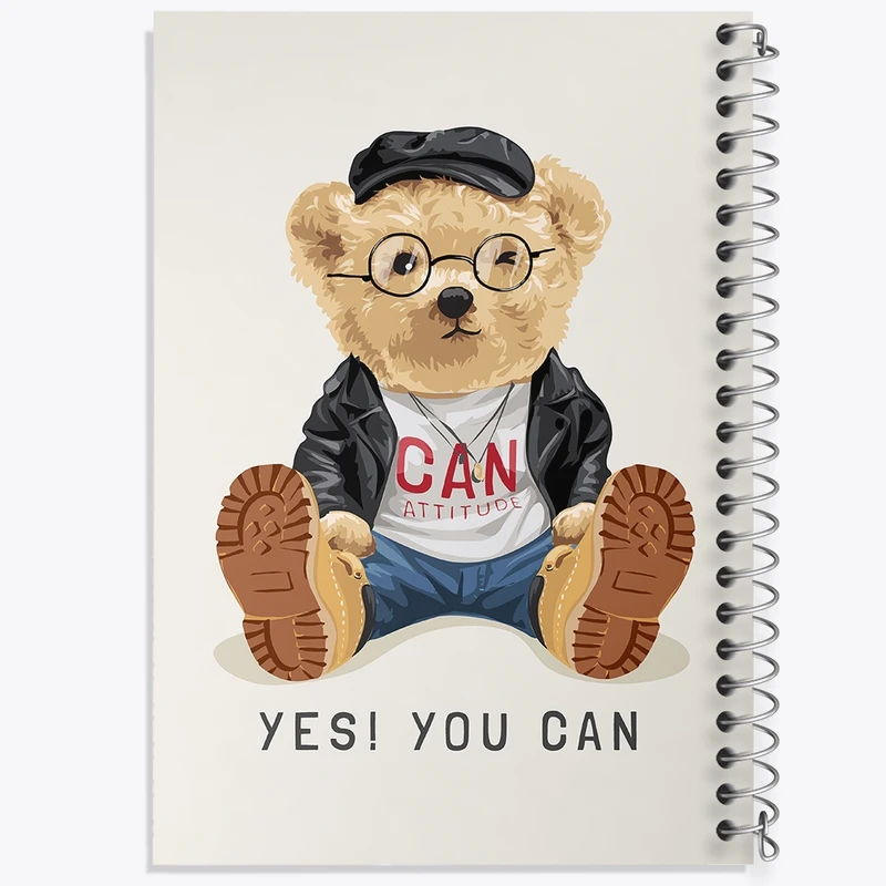 دفتر طراحی 50 برگ خندالو طرح تدی Teddy کد 26142