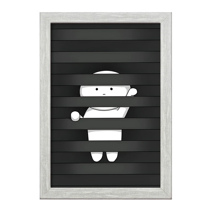 تابلو خندالو طرح آدمک فانتزی کد F4506