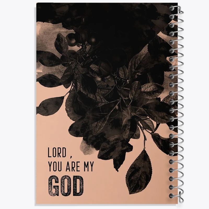 دفتر ژورنال نویسی 50 برگ خندالو مدل نقطه ای طرح Lord you are my god کد N7339