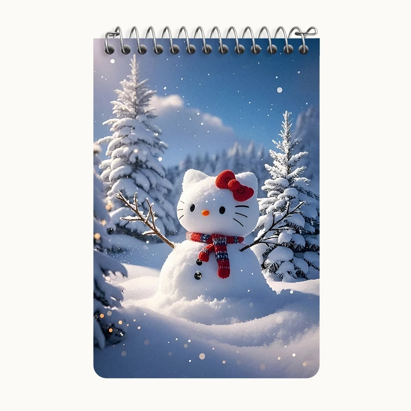 دفتر یادداشت 50 برگ خندالو طرح هلو کیتی کد F9464