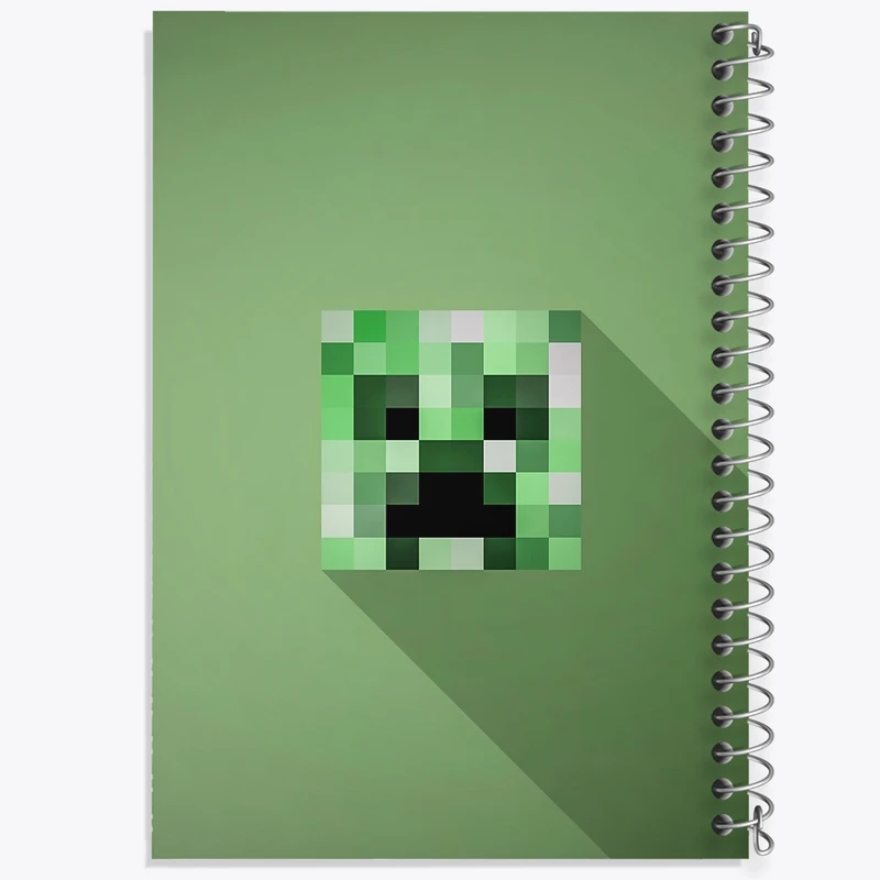 دفتر طراحی 50 برگ خندالو طرح بازی ماینکرافت Minecraft  کد 23264