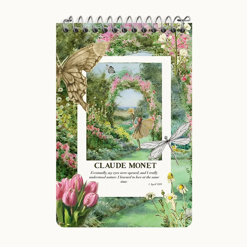 دفتر یادداشت 50 برگ خندالو طرح کلود مونه (Claude Monet) کد F10712
