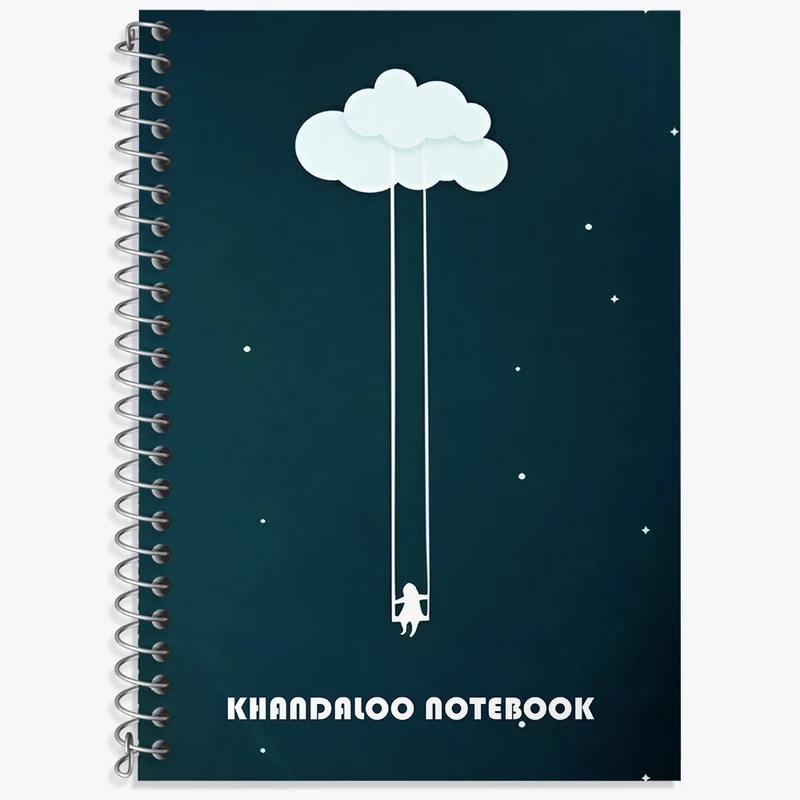 دفتر لغت 50 برگ خندالو طرح دختر سوار بر تاب کد N6266