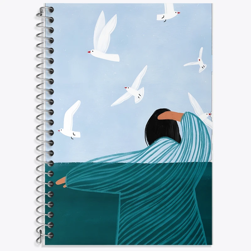 دفتر زبان دوخط 50 برگ خندالو طرح دخترانه کد F8862