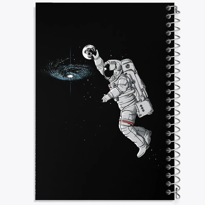 دفتر طراحی 50 برگ خندالو طرح فضانورد کد F4713