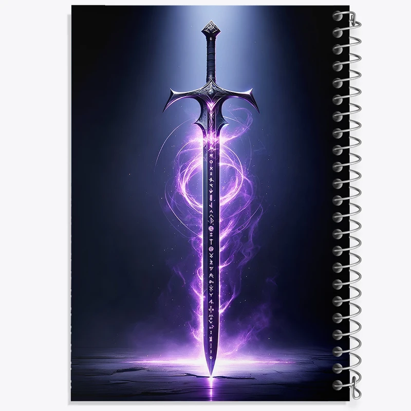 دفتر نقاشی 50 برگ خندالو طرح شمشیر کد F10769