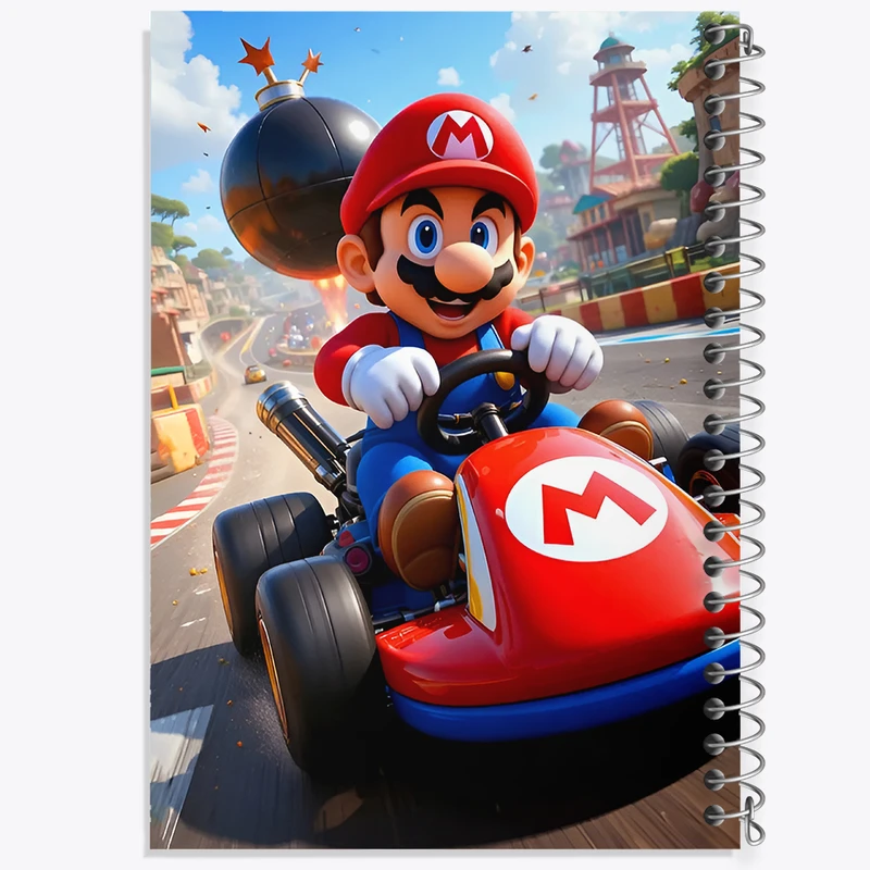 دفتر نقاشی 50 برگ خندالو طرح سوپر ماریو کد F12638