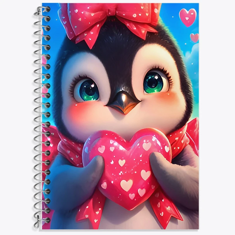 دفتر لغت 50 برگ خندالو طرح پنگوئن کد F9563