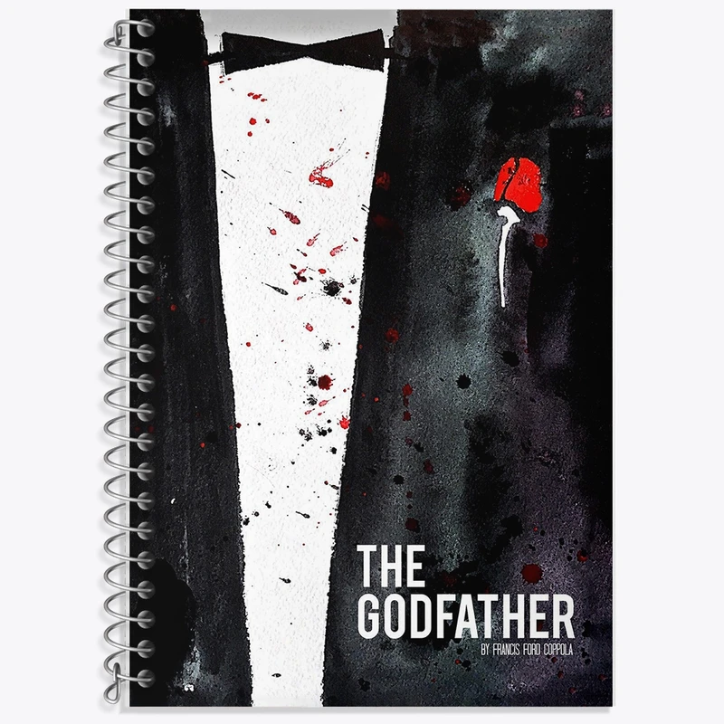 دفتر زبان 50 برگ خندالو مدل سه خط طرح پدر خوانده (The God Father) کد F11344