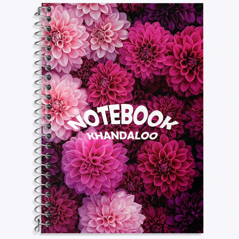 دفتر نت موسیقی 50 برگ خندالو طرح پترن گل داوودی کد N7645