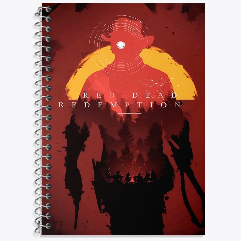 دفتر لغت 50 برگ خندالو طرح رد دد (Red Dead) کد F4460