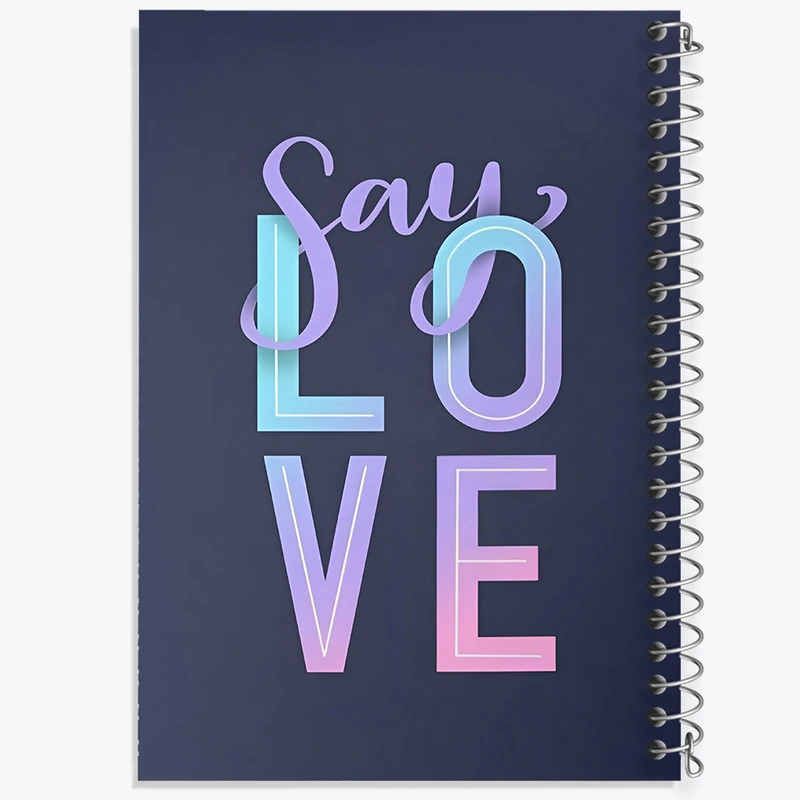 دفتر مشق 50 برگ خندالو طرح Say Love کد N6032