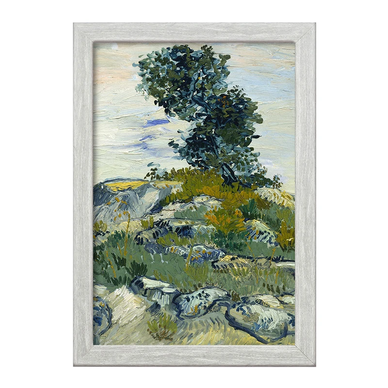 تابلو خندالو طرح صخره ها ونسان ونگوگ (Van Gogh) کد 36805