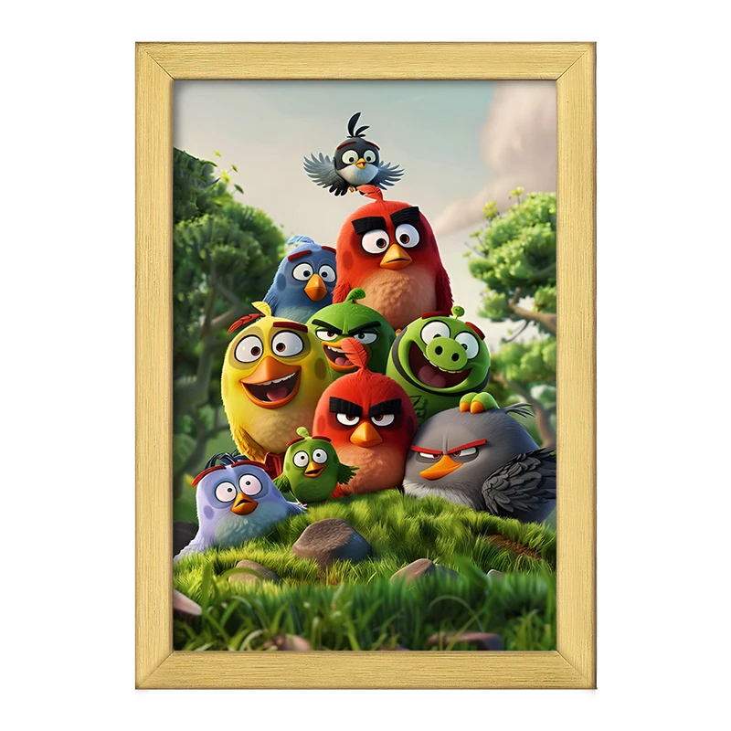 تابلو خندالو طرح پرندگان خشمگین (Angry Birds) کد F6971
