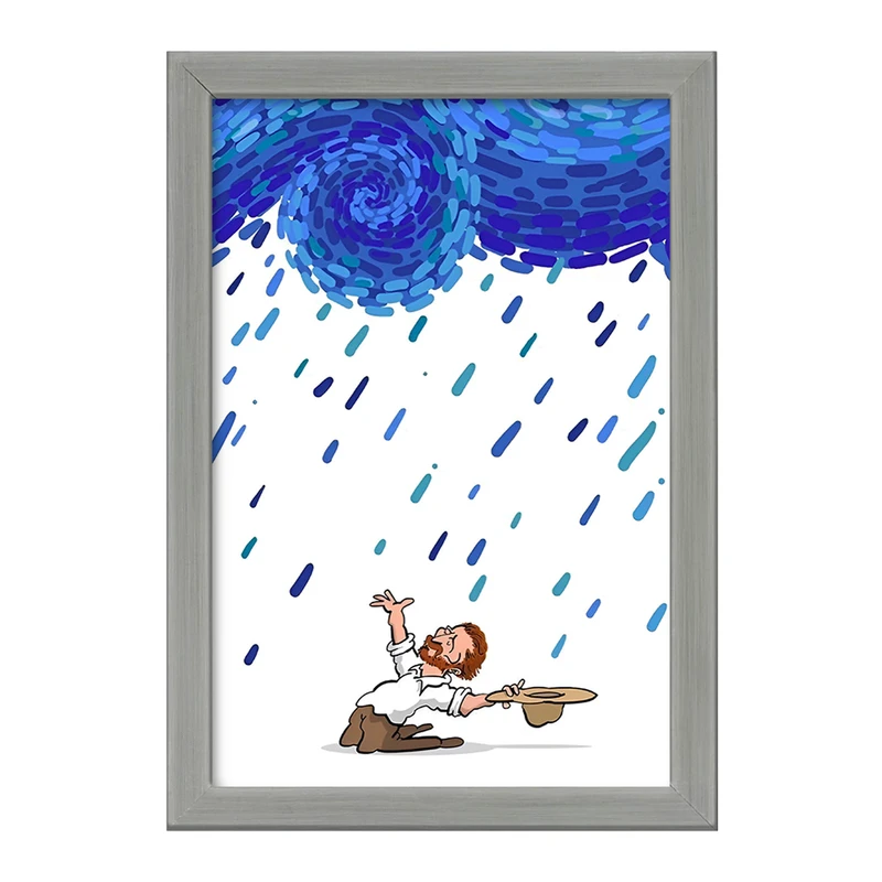 تابلو خندالو طرح ونسان ونگوگ کد F8774