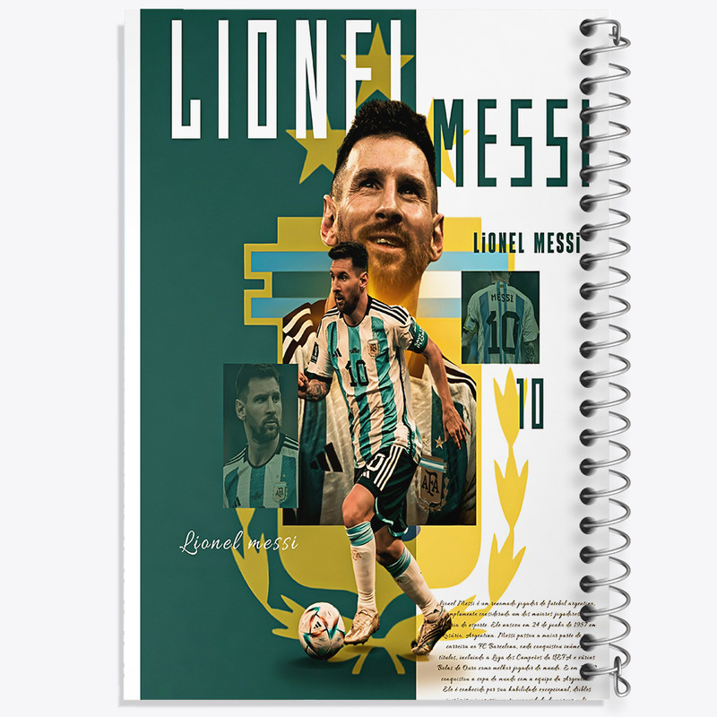 دفتر نقاشی 50 برگ خندالو طرح لیونل مسی کد F13514