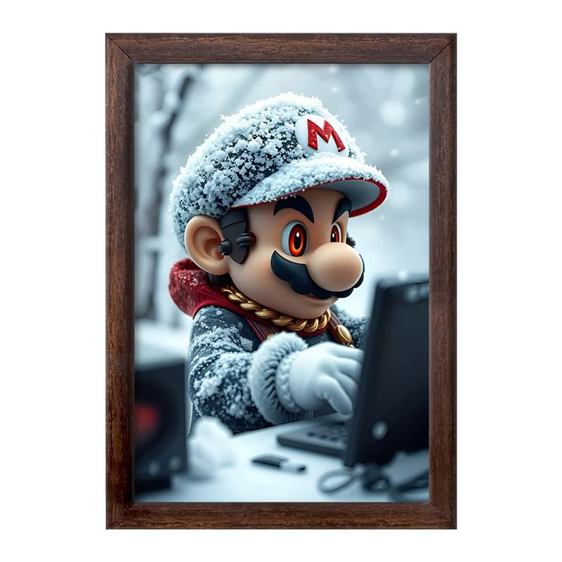 تابلو خندالو طرح سوپر ماریو (Super Mario) کد F12024