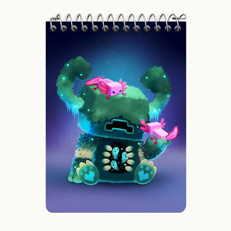 دفتر یادداشت 50 برگ خندالو طرح ماینکرافت (Minecraft) کد N5985