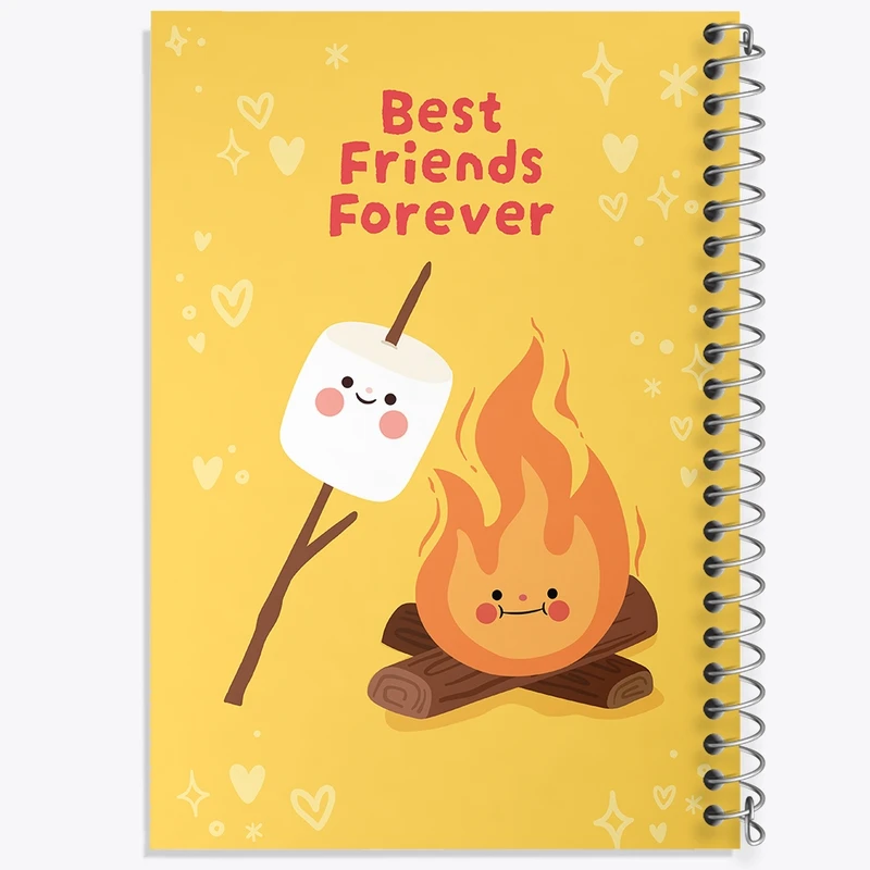دفتر طراحی 50 برگ خندالو طرح Best Friends کد N225