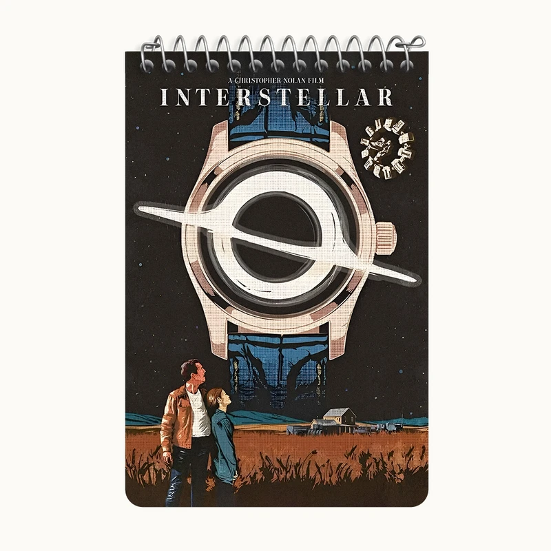 دفتر یادداشت 50 برگ خندالو طرح میان ستاره ای (Interstellar) کد F14179