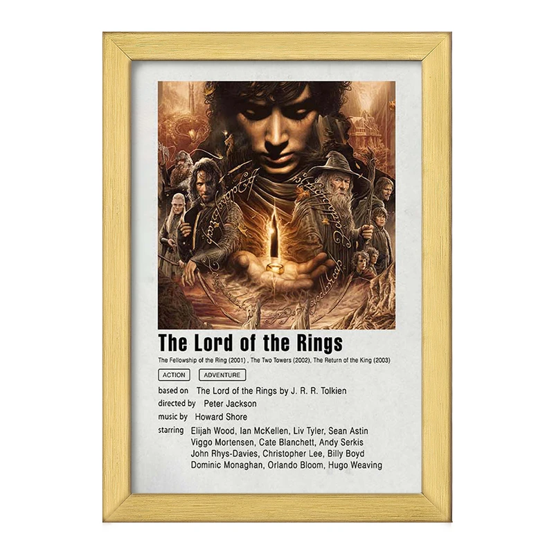 تابلو خندالو طرح ارباب حلقه ها (Lord Of The Rings) کد F11943