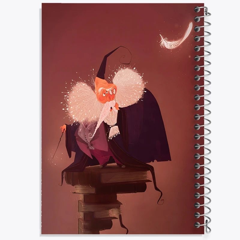 دفتر ژورنال نویسی 50 برگ خندالو مدل نقطه ای طرح پروفسور فیلیوس فلیت کد F8823