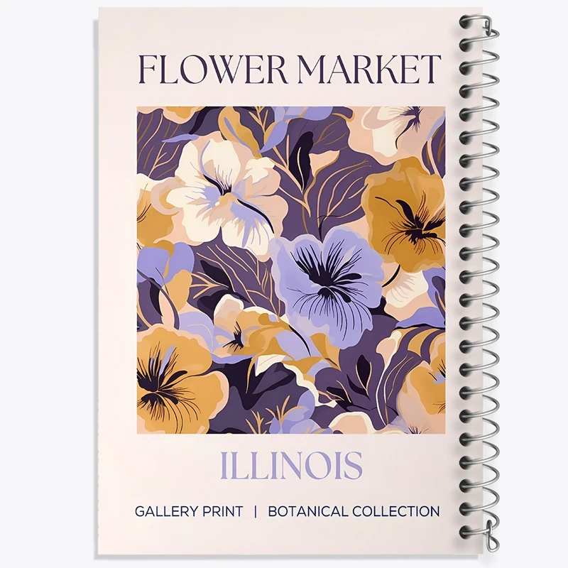 دفتر طراحی 50 برگ خندالو طرح گل گلی کد N5329